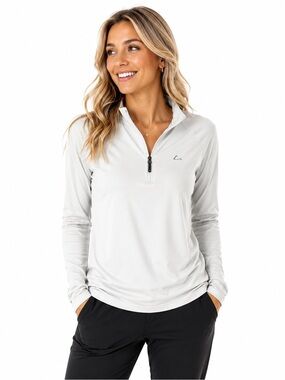 Paradox Light Gray Quarter-Zip Pullover